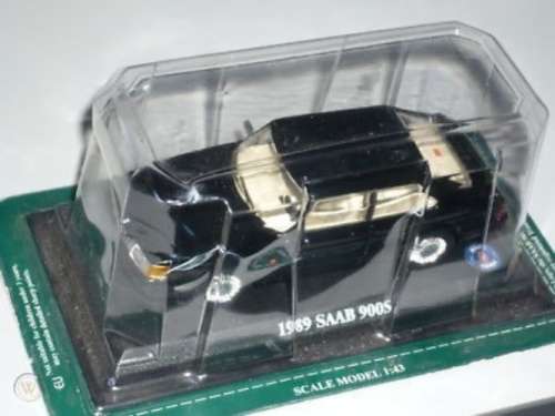 SAAB 900S 1989 black 1/43 IXO NEWinBlister  #5451 instant wheels