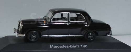 Mercedes-Benz 180 (W120 Ponton) 1961 black 1/43 IXO NEWinBlister  #5457 instant wheels