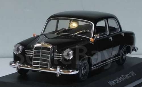 Mercedes-Benz 180 (W120 Ponton) 1961 black 1/43 IXO NEWinBlister  #5457 instant wheels