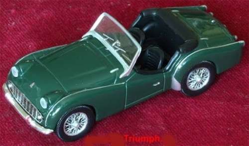 Triumph TR3 Roadster 1955 Green 1/43 IXO NEWinBlister  #5461 instant wheels