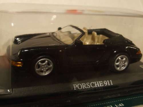 Porsche 911 Carrera 4 (964) Speedster 1989 black 1/43 IXO NEWinBlister  #5468 instant wheels
