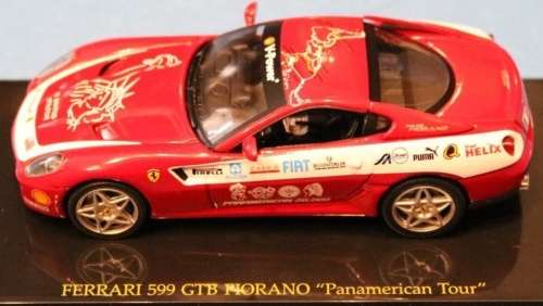 Ferrari 599 GTB Fiorano Panamerican Tour 2006 1/43 IXO NEW+boxed  #5471 instant wheels