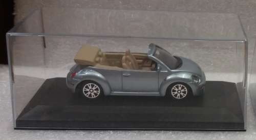 Volkswagen New Beetle Cabrio 1998 silver 1/43 Maisto NEW+showcased #5474 instant wheels
