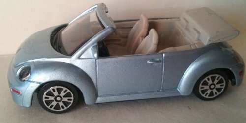 Volkswagen New Beetle Cabrio 1998 silver 1/43 Maisto NEW+showcased #5474 instant wheels