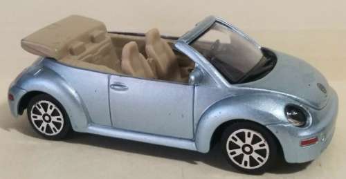 Volkswagen New Beetle Cabrio 1998 silver 1/43 Maisto NEW+showcased #5474 instant wheels