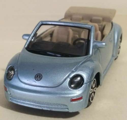 Volkswagen New Beetle Cabrio 1998 silver 1/43 Maisto NEW+showcased #5474 instant wheels