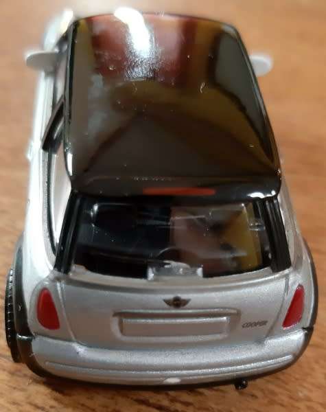 Mini Cooper 2004 silver/black 1/43 Maisto NEW+showcased  #5475 instant wheels