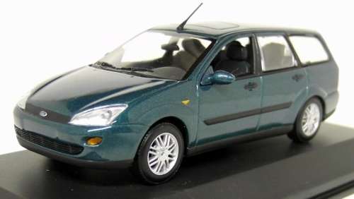 Ford Focus Mk.1 Estate 1998 green 1/43 Minichamps NEW+showcased  #5481 instant wheels