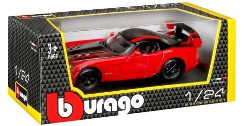 Dodge Viper SRT 10 ACR 2017 red+carbon 1/24 Bburago NEW+boxed  #2258 instant wheels