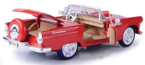 Ford Thunderbird conv. 1956 red 1/24 MotorMax NEW+boxed  #2263 instant wheels