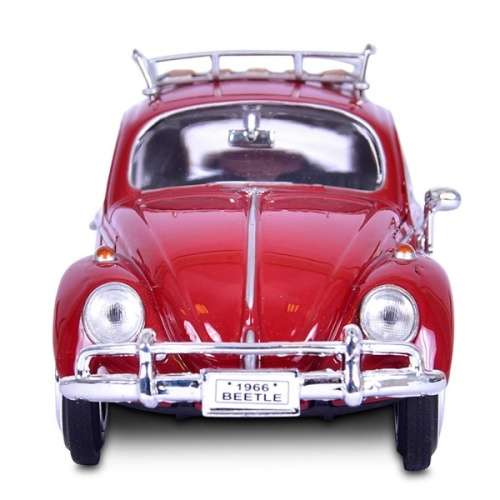 Volkswagen Beetle 1966 red 1/24 MotorMax NEW+boxed  #2264 instant wheels