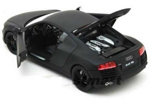 Audi R8 V10 2011 matte-black 1/24 Welly NEW+boxed  #2269 instant wheels