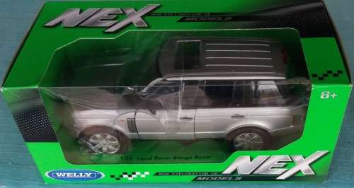 Land Rover Range Rover 2003 silver 1/24 Welly NEW+boxed  #2272 instant wheels