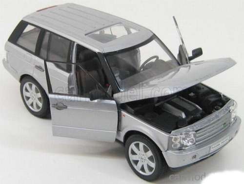 Land Rover Range Rover 2003 silver 1/24 Welly NEW+boxed  #2272 instant wheels