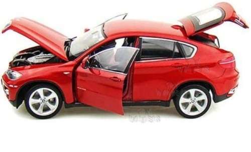 BMW X6 (E71) 2012 red 1/24 Welly NEW+boxed  #2274 instant wheels