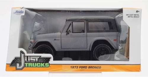 Ford Bronco 1973 matte grey+black 1/24 Jada NEW+boxed  #2276 instant wheels