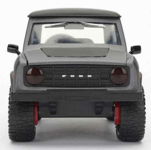 Ford Bronco 1973 matte grey+black 1/24 Jada NEW+boxed  #2276 instant wheels