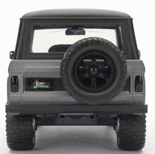Ford Bronco 1973 matte grey+black 1/24 Jada NEW+boxed  #2276 instant wheels