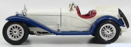 Alfa Romeo 2300 Spider 1932 white w. blue 1/18 Bburago NEW+boxed  #8872 instant wheels