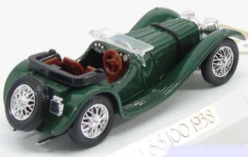 Jaguar SS 100 Roadster 1938 dk.green 1/43 Solido NEWinBlister  #5490 instant wheels