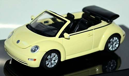 Volkswagen New Beetle Cabrio 2005 cream 1/43 AUTOart NEW+boxed  #5492 instant wheels