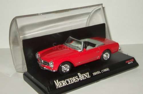 Mercedes-Benz 280SL Cabriolet 1968 red 1/43 NewRay NEW+boxed  #5493 instant wheels