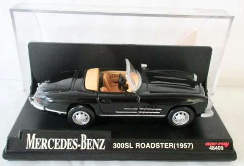 Mercedes-Benz 300SL Roadster 1957 black 1/43 NewRay NEW+boxed  #5494 instant wheels