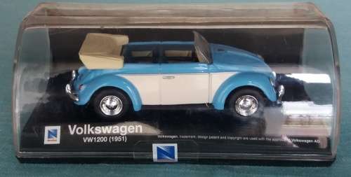 Volkswagen VW1200 Cabriolet 1951 blue/white 1/43 NewRay NEW+boxed  #5500 instant wheels
