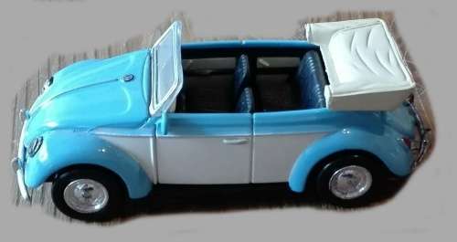 Volkswagen VW1200 Cabriolet 1951 blue/white 1/43 NewRay NEW+boxed  #5500 instant wheels