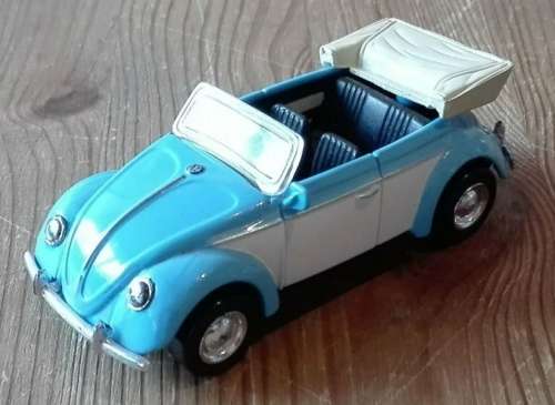 Volkswagen VW1200 Cabriolet 1951 blue/white 1/43 NewRay NEW+boxed  #5500 instant wheels