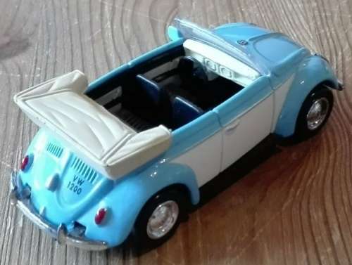Volkswagen VW1200 Cabriolet 1951 blue/white 1/43 NewRay NEW+boxed  #5500 instant wheels