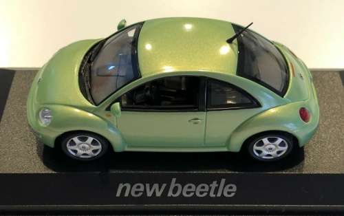 Volkswagen New NEW Beetle 1998 green-met 1/43 Minichamps NEW+boxed  #5506 instant wheels