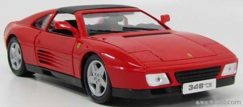 Ferrari 348ts 1989 red 1:18 Maisto NEW+boxed  #8009 instant wheels