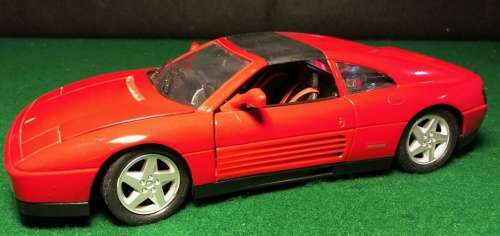 Ferrari 348ts 1989 red 1:18 Maisto NEW+boxed  #8009 instant wheels