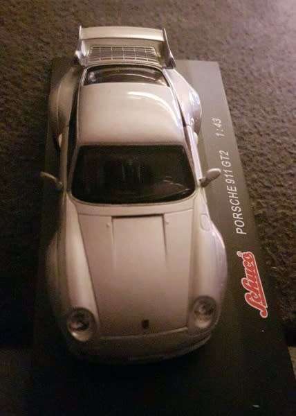 Porsche 911 GT2 2009 silver 1:43 Schuco NEW+boxed  #5511 instant wheels