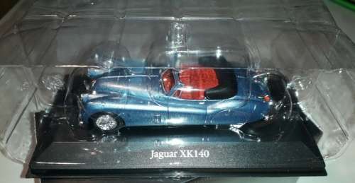 Jaguar XK140 Roadster 1957 blue-met 1:43 Atlas NEW+boxed  #5515 instant wheels