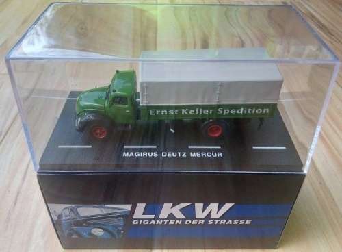Magirus Deutz Mercur Truck 1952 green 1/72 IXO/Atlas NEW+boxed  #7201 instant wheels