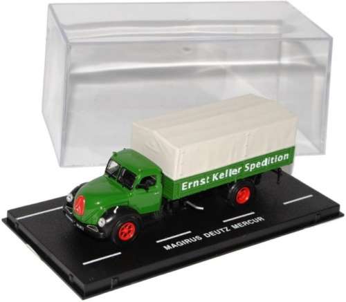 Magirus Deutz Mercur Truck 1952 green 1/72 IXO/Atlas NEW+boxed  #7201 instant wheels