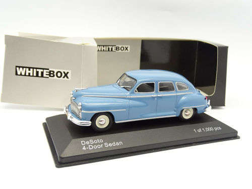 Desoto 4-door Sedan 1946 blue 1/43 Whitebox NEW+boxed  #5110 instant wheels