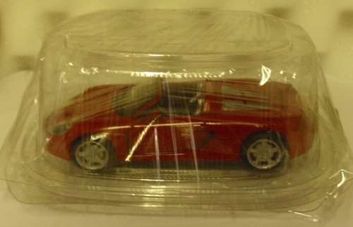 Porsche Carrera GT Spyder 2003 red 1/43 Bburago-HiSpeed NEW+reblistered  #5637 instant wheels