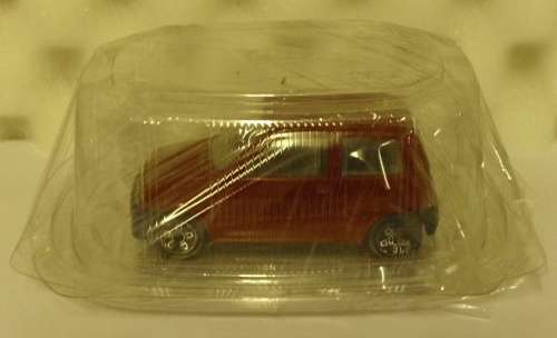 Fiat Cinquecento 1998 red 1/43 Bburago NEW+reblistered  #5658 instant wheels