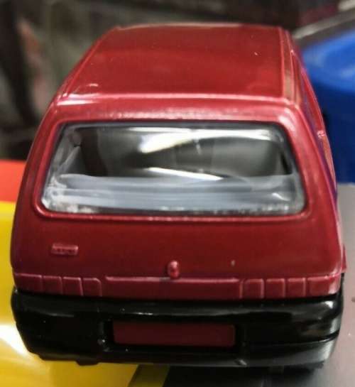 Fiat Cinquecento 1998 red 1/43 Bburago NEW+reblistered  #5658 instant wheels