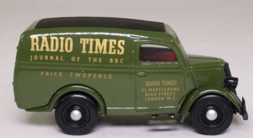 Ford E83W Van 1950 green Radio Times 1/43 Dinky NEW+reblistered  #5660 instant wheels