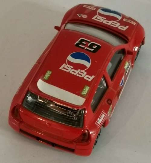 Renault Clio trophy Rally #63 red 1998 1/43 Bburago NEW+reblistered  #5669 instant wheels