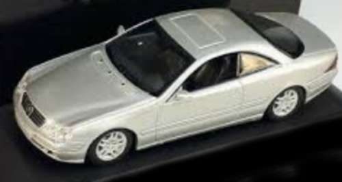 Mercedes-Benz CL Coupe C215 1999 silver 1/43 Welly NEW+reblistered  #5677 instant wheels