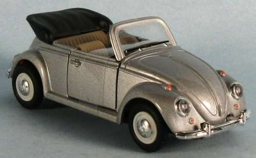 Volkswagen Beetle Cabrio 1969 silver 1/43 H`well NEW+reblistered  #5686 instant wheels