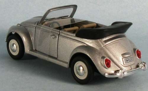 Volkswagen Beetle Cabrio 1969 silver 1/43 H`well NEW+reblistered  #5686 instant wheels