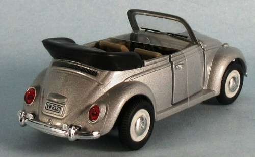 Volkswagen Beetle Cabrio 1969 silver 1/43 H`well NEW+reblistered  #5686 instant wheels