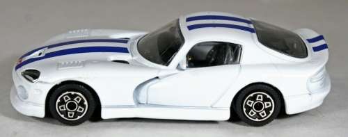 Dodge Viper GTS Coupe 1966 white 1/43 Bburago NEW+reblistered  #5672 instant wheels