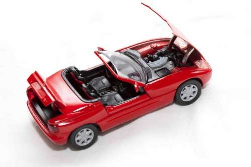 BMW Z1 1991 red 1/43 Schabak NEW+reblistered  #5711 instant wheels